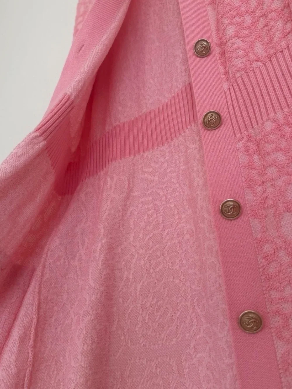 Chanel 21C Pink Knit Cardigan Dress (Pristine / Unworn)